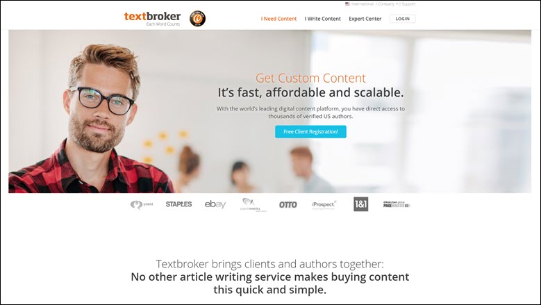 Online writing sites like textbroker