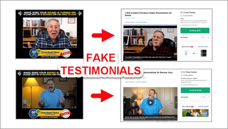 Fake Testimonials inside Cash Money Sites
